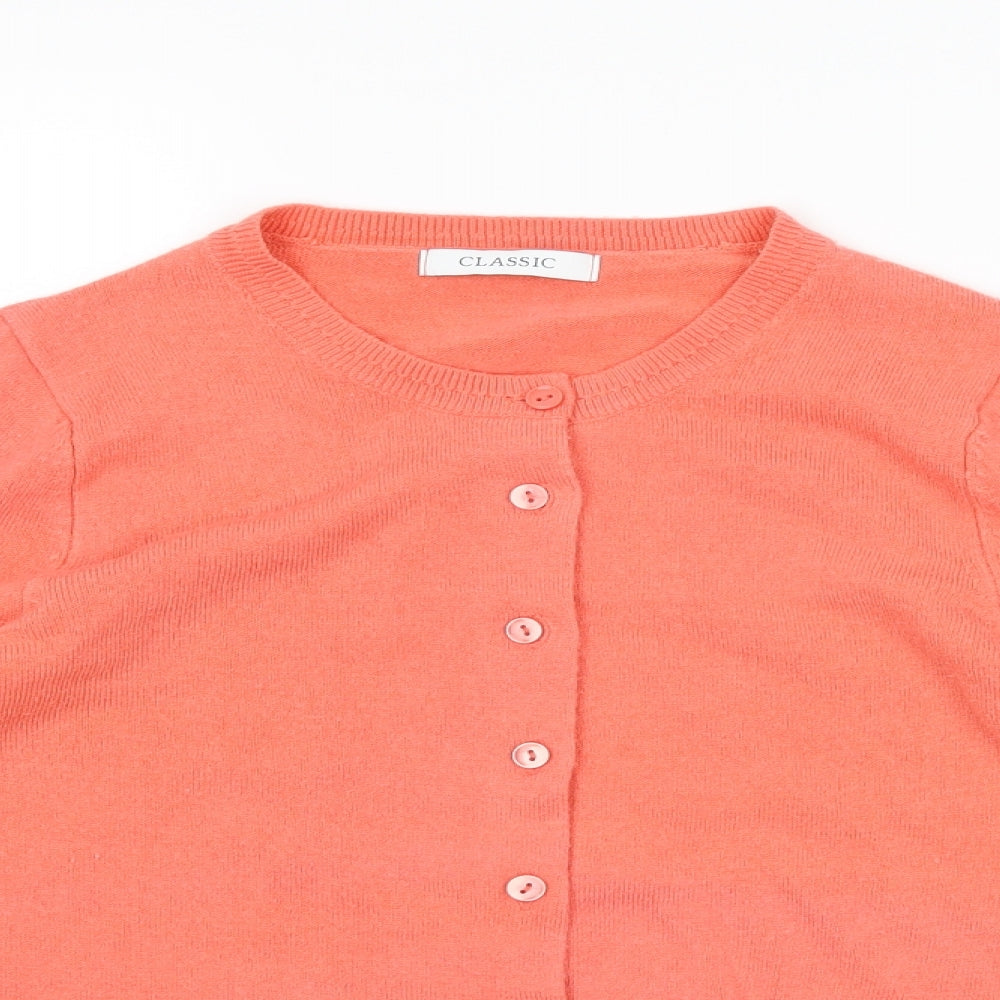 Marks and Spencer Womens Pink   Cardigan Jumper Size 8