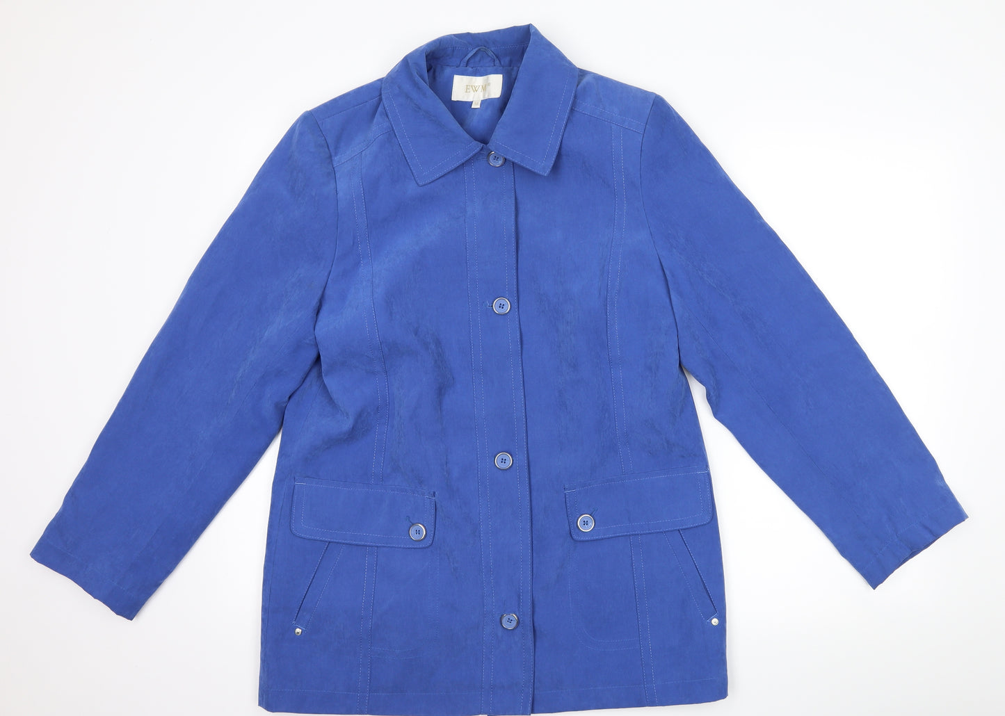 EWM Womens Blue   Overcoat Coat Size 10