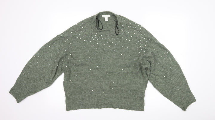 H&M Womens Green   Pullover Jumper Size M