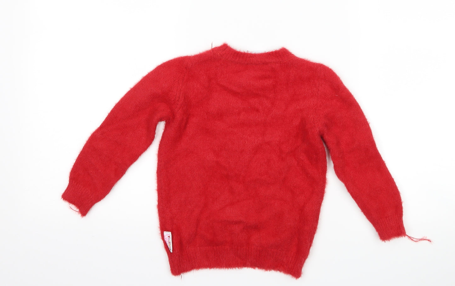TU Girls Red   Pullover Jumper Size 2-3 Years  - peppa pig christmas