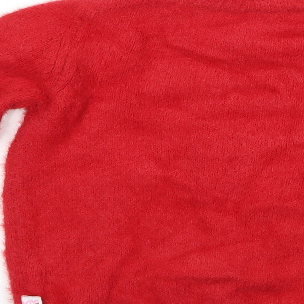 TU Girls Red   Pullover Jumper Size 2-3 Years  - peppa pig christmas