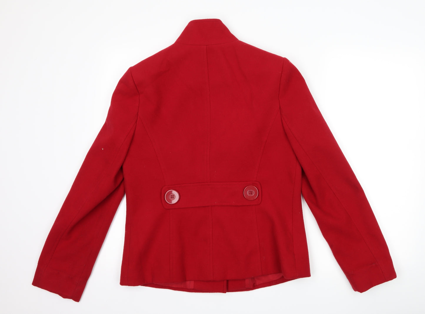 Debenhams Womens Red   Overcoat Coat Size 10