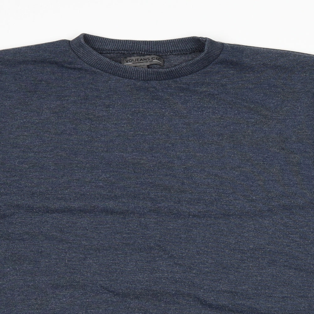 Voi Jeans Mens Blue   Pullover Sweatshirt Size L