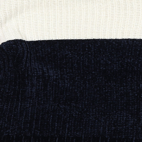 Primark Womens Blue Striped  Pullover Jumper Size 2XS