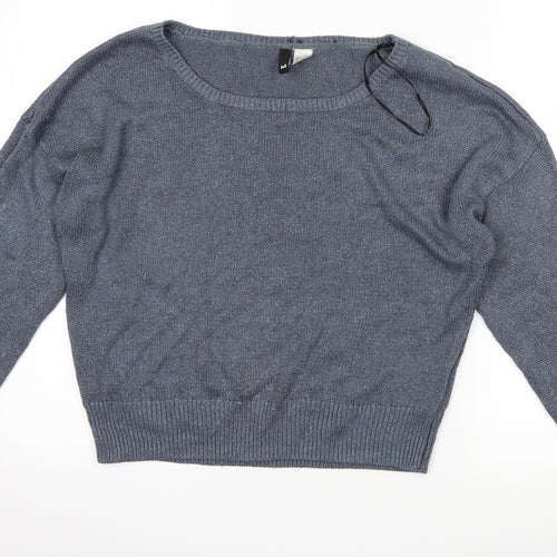 H&M Womens Blue   Pullover Jumper Size M