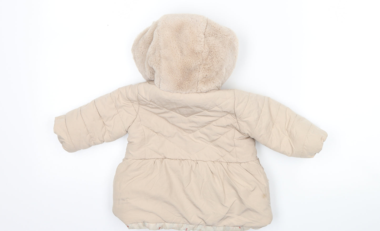 F&F Girls Pink   Puffer Jacket Coat Size 3-6 Months