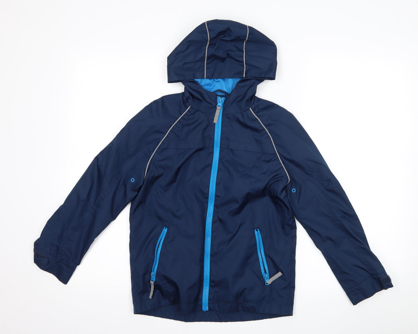 George Boys Blue   Rain Coat Coat Size 8-9 Years