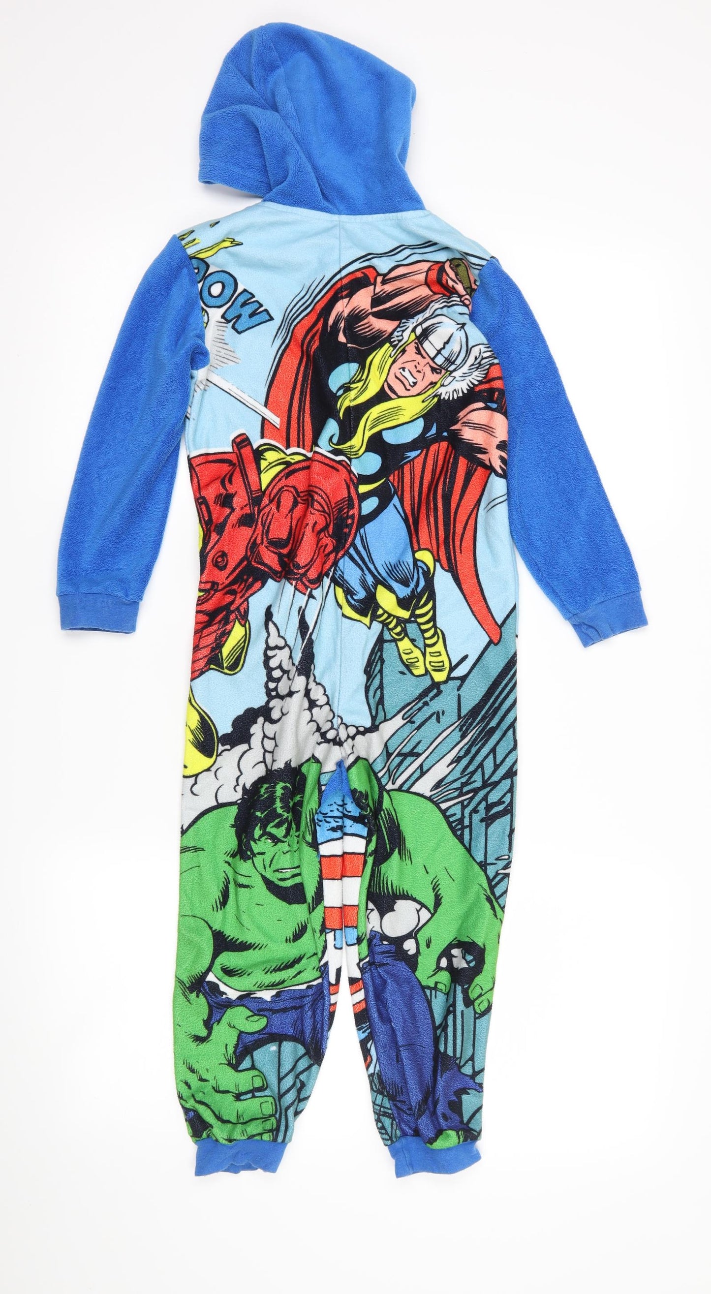 George Boys Blue  Fleece  One Piece Size 5-6 Years  - Marvel Avengers