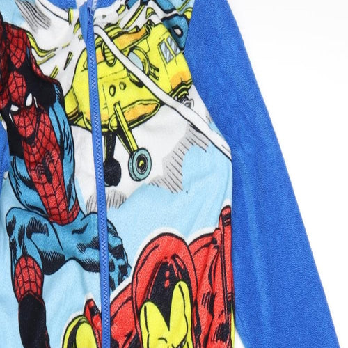 George Boys Blue  Fleece  One Piece Size 5-6 Years  - Marvel Avengers