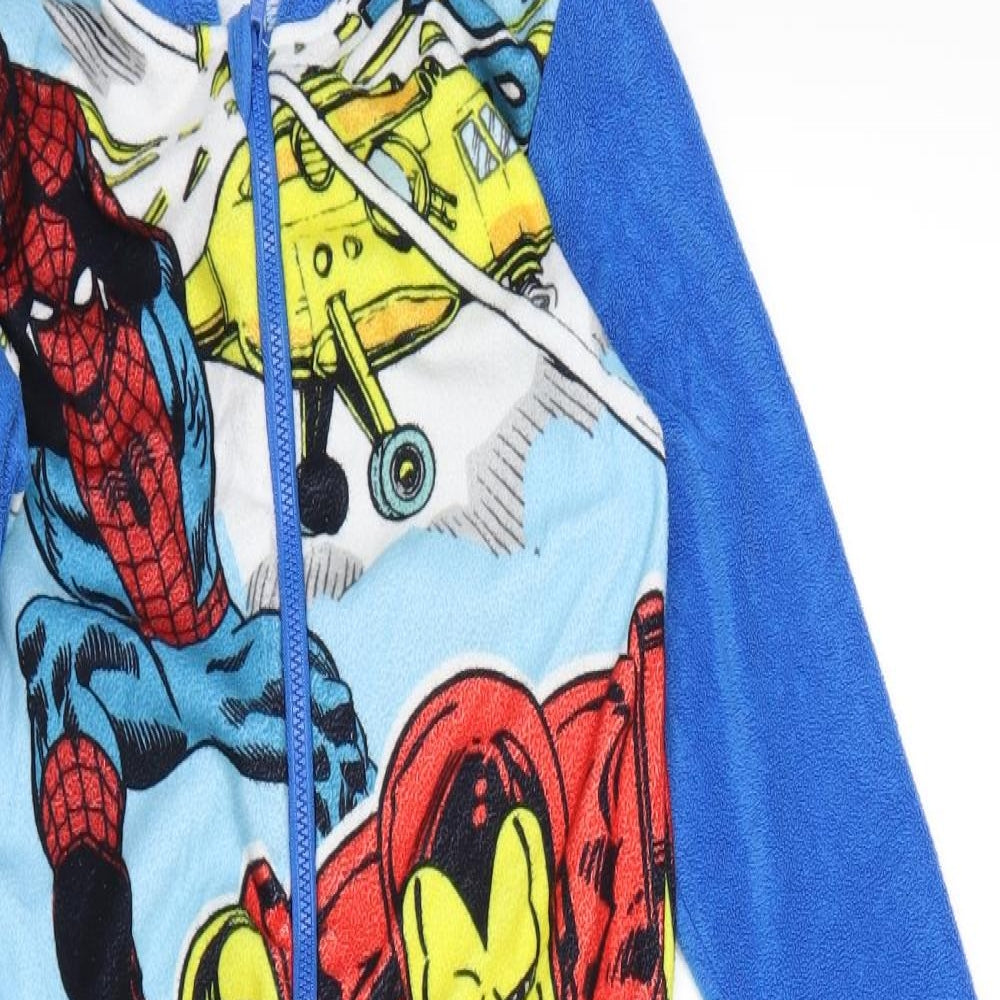 George Boys Blue  Fleece  One Piece Size 5-6 Years  - Marvel Avengers
