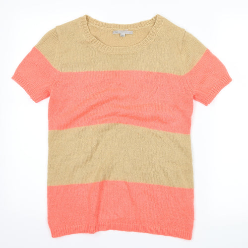 Gap Womens Brown Striped  Basic T-Shirt Size S