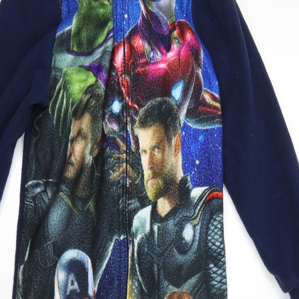 Matalan Boys Blue  Fleece  One Piece Size 6 Years  - Marvel Avengers