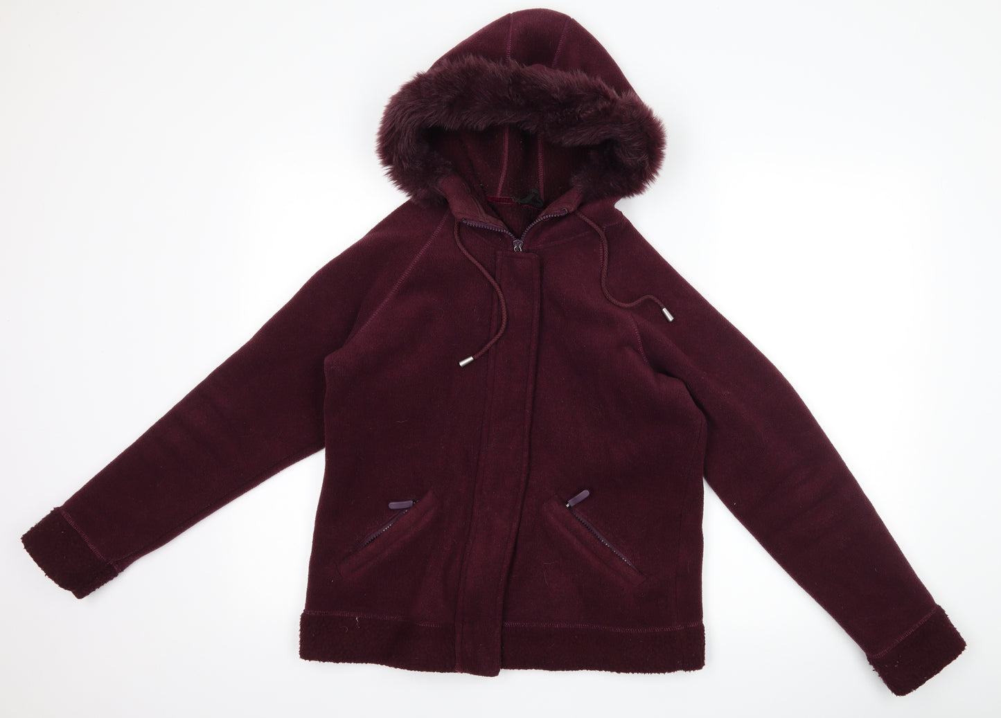 Marks and Spencer Womens Purple  Fleece Jacket  Size 12