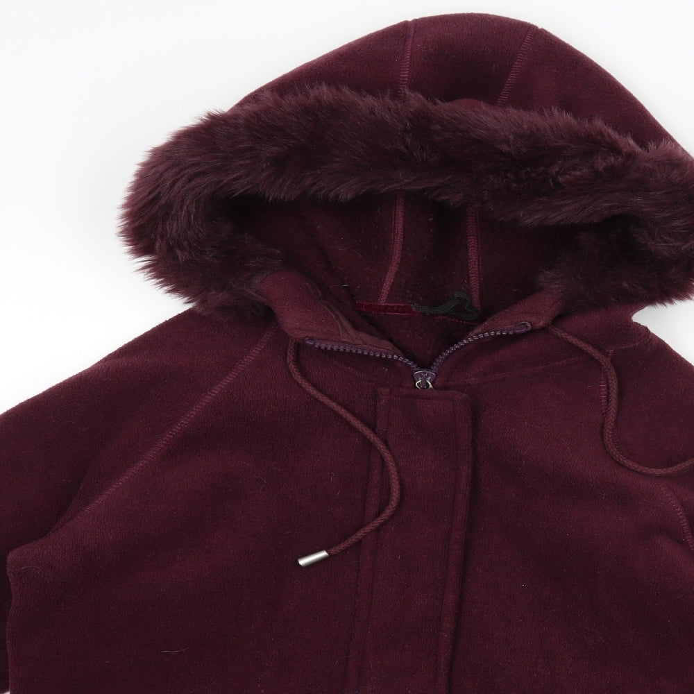 Marks and Spencer Womens Purple  Fleece Jacket  Size 12