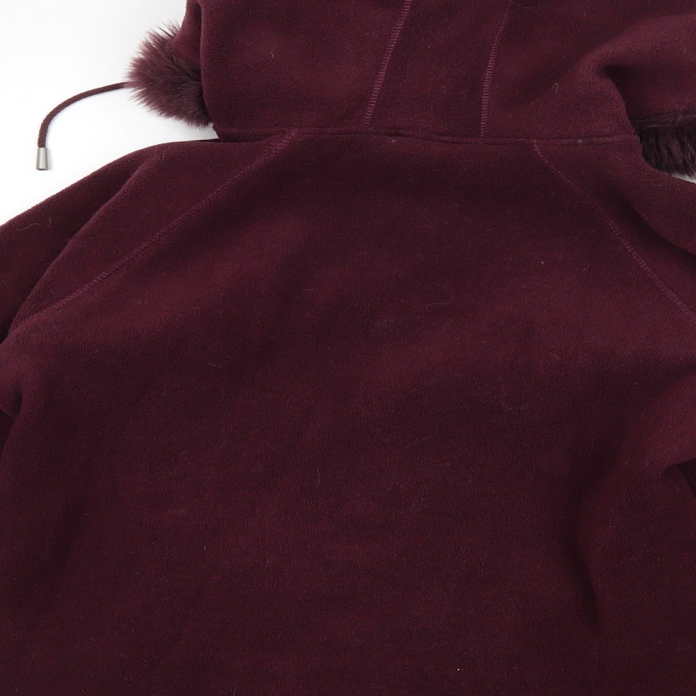 Marks and Spencer Womens Purple  Fleece Jacket  Size 12