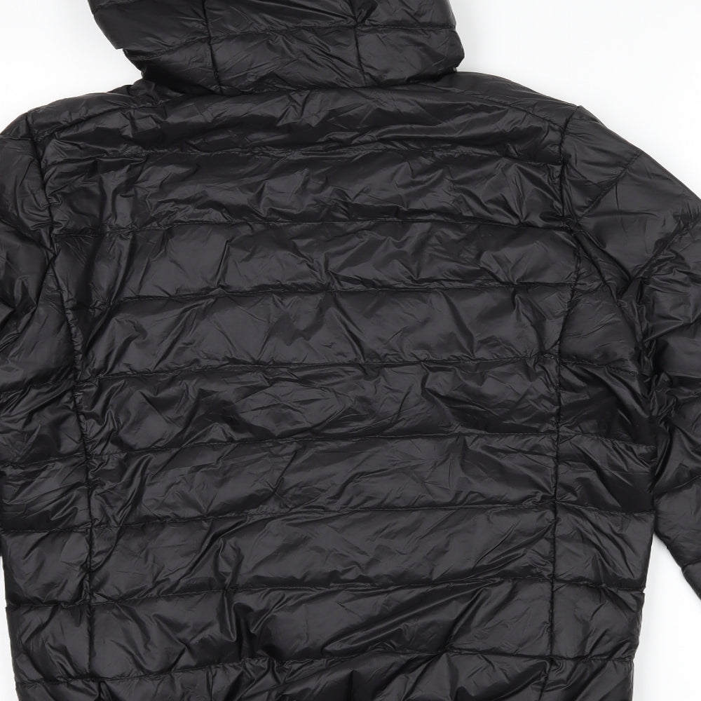 Preworn Womens Black   Puffer Jacket Coat Size L