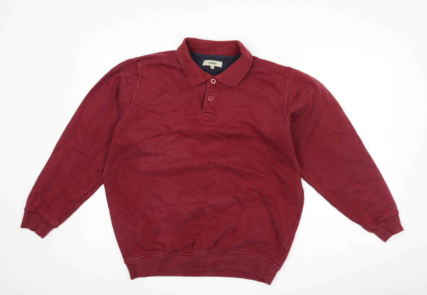 EWM Mens Red   Pullover Sweatshirt Size S