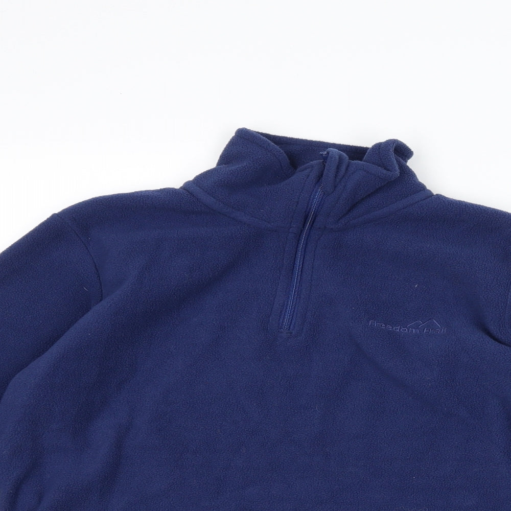 Freedom Trail Womens Blue  Fleece Jacket  Size 8
