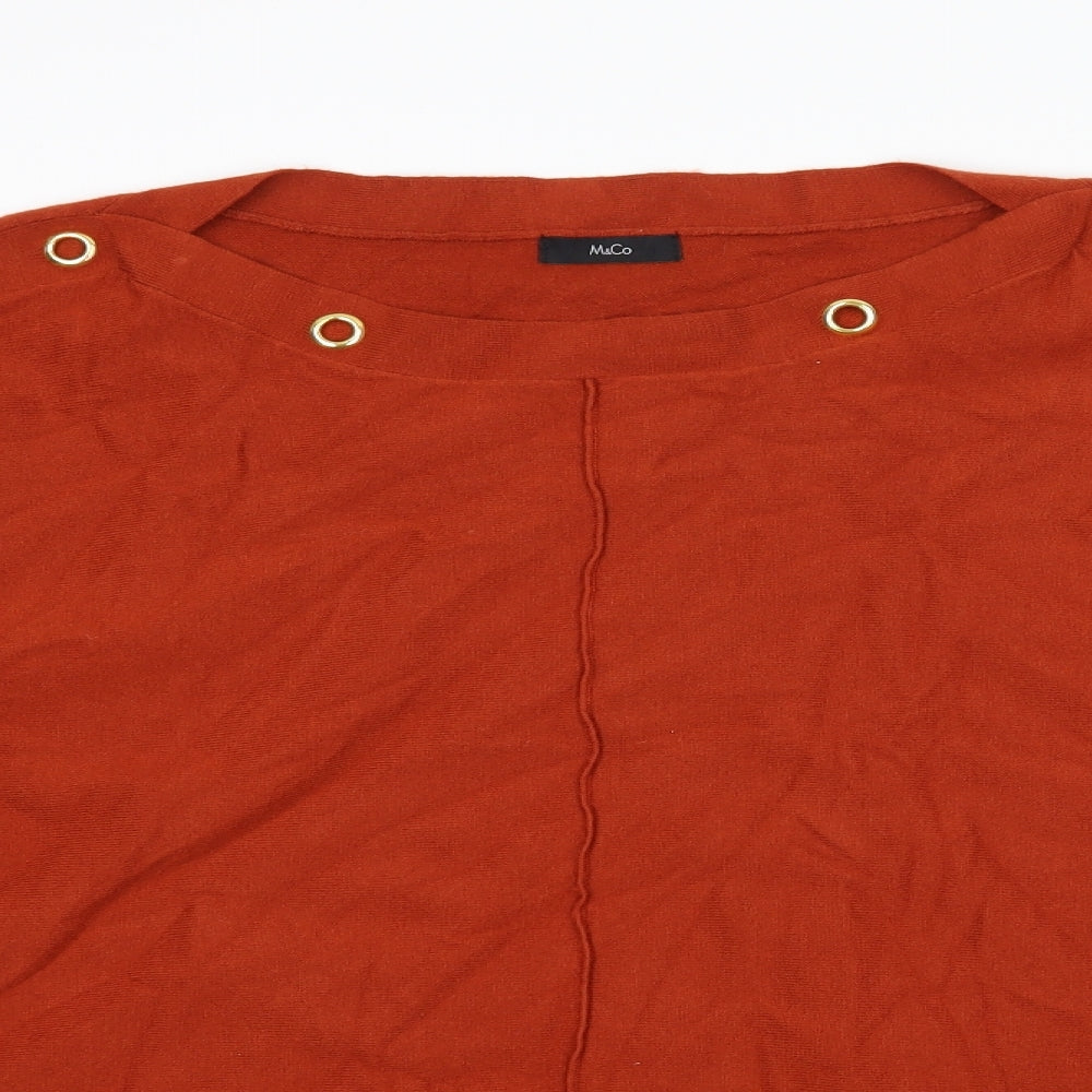 M&Co Womens Brown   Pullover Jumper Size 18