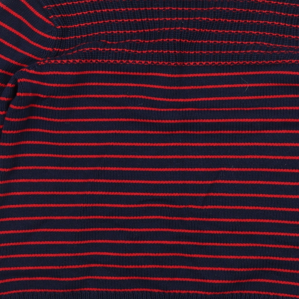 Kenar Womens Blue Striped  Pullover Jumper Size L