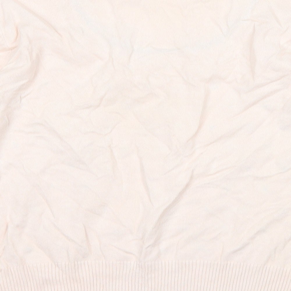 Roman Womens Pink Polka Dot  Pullover Jumper Size 14