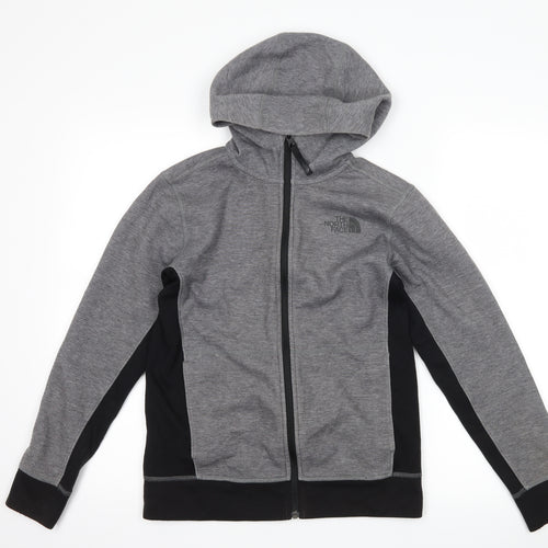 The North Face Boys Grey   Full Zip Hoodie Size L