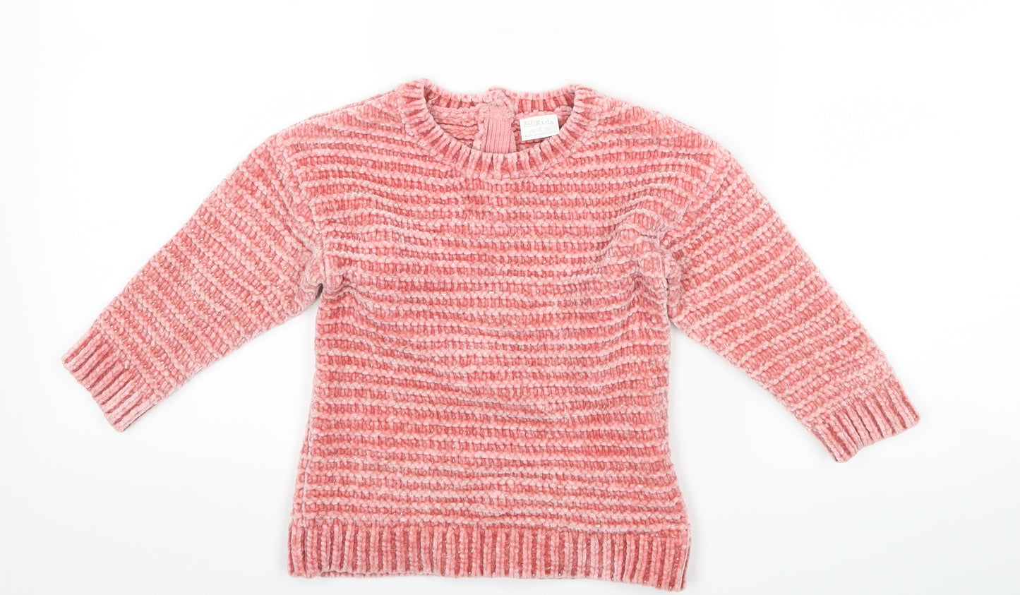 F&F Girls Pink   Pullover Jumper Size 18-24 Months
