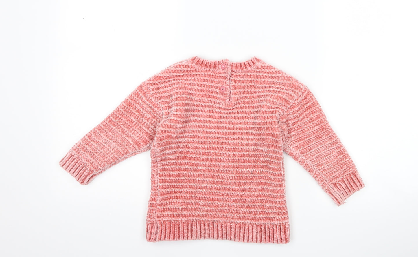 F&F Girls Pink   Pullover Jumper Size 18-24 Months