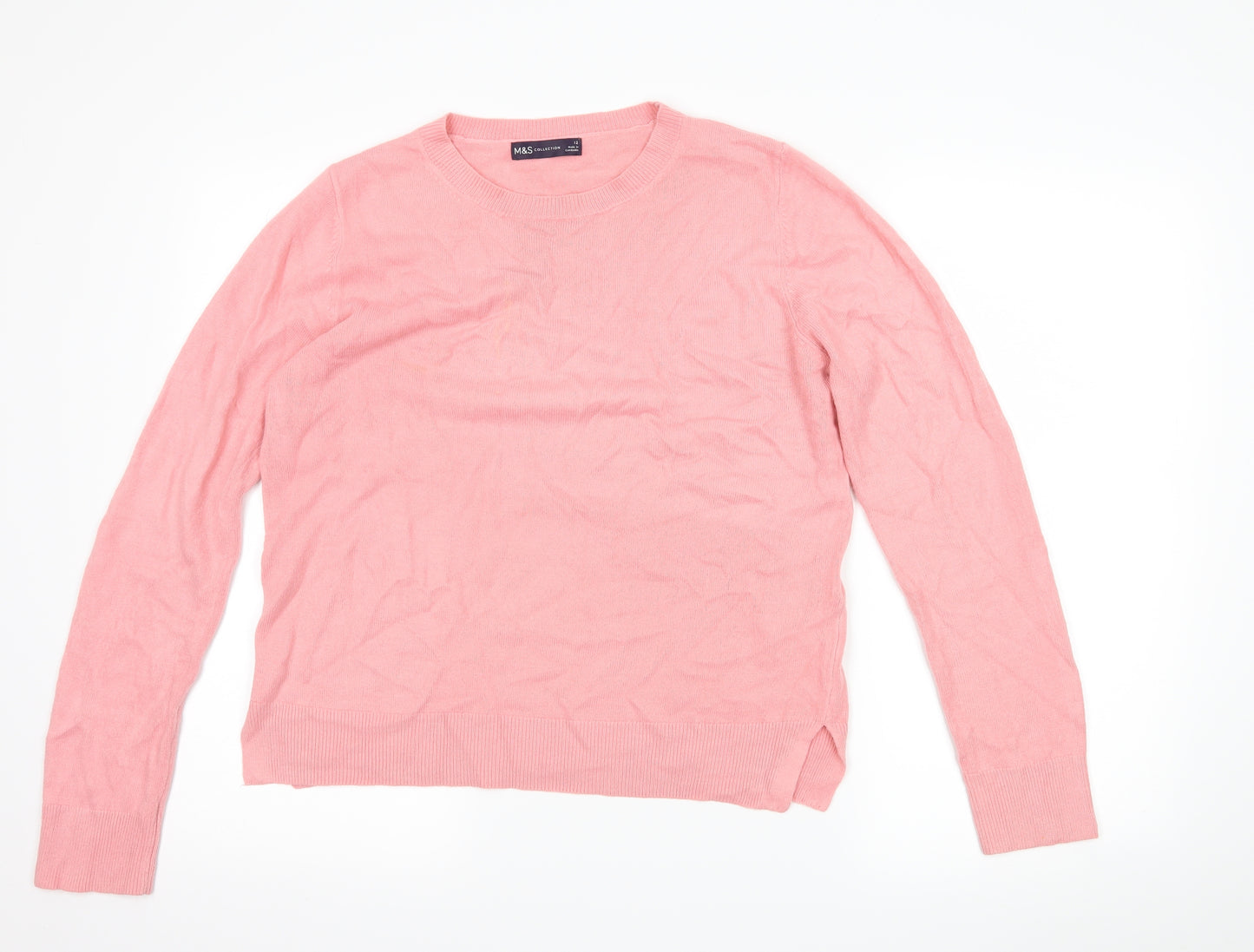 Marks and Spencer Womens Pink   Pullover Jumper Size 12