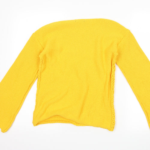 Papaya Womens Yellow   Pullover Jumper Size S