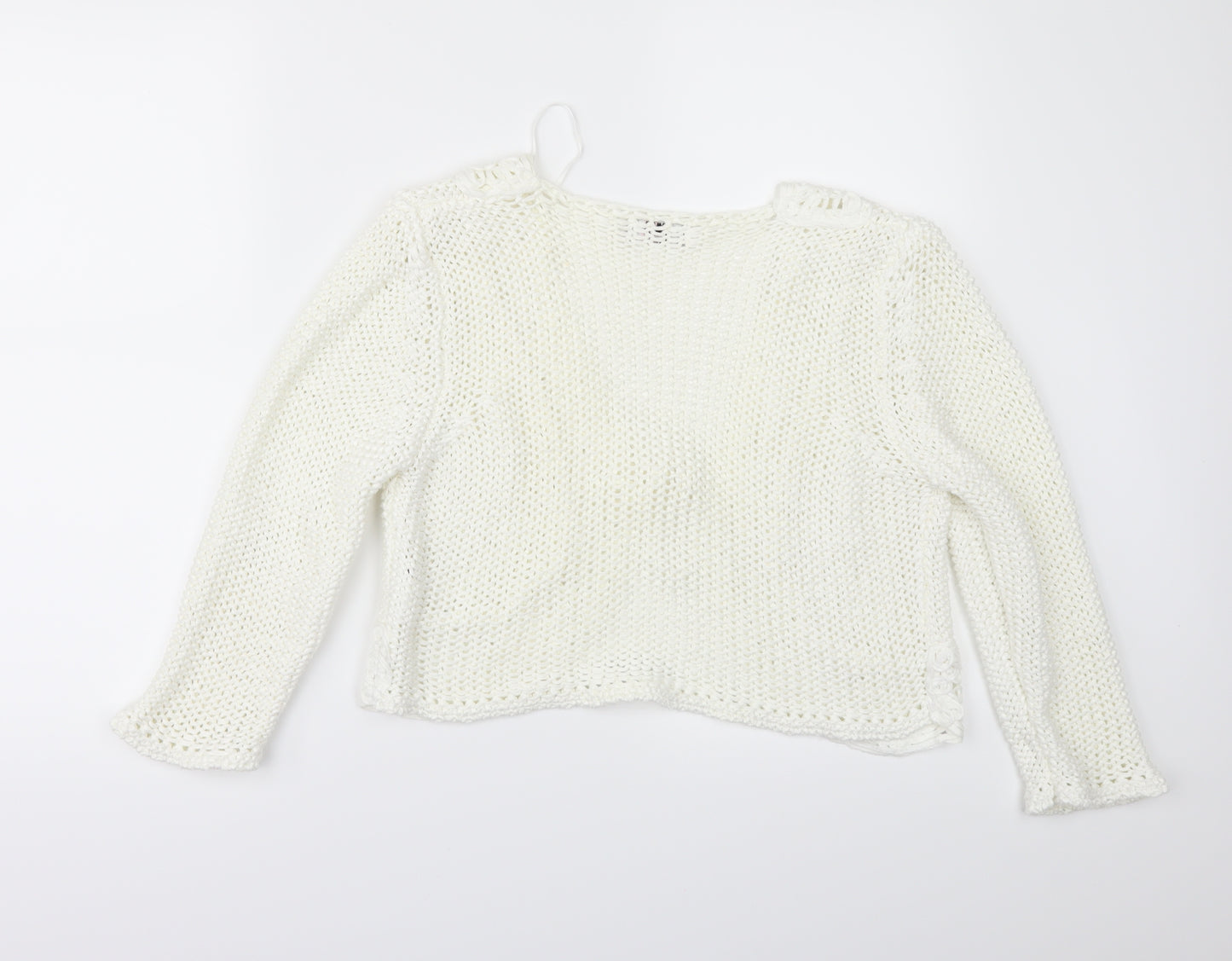 Per Una Womens Ivory   Shrug Jumper Size L
