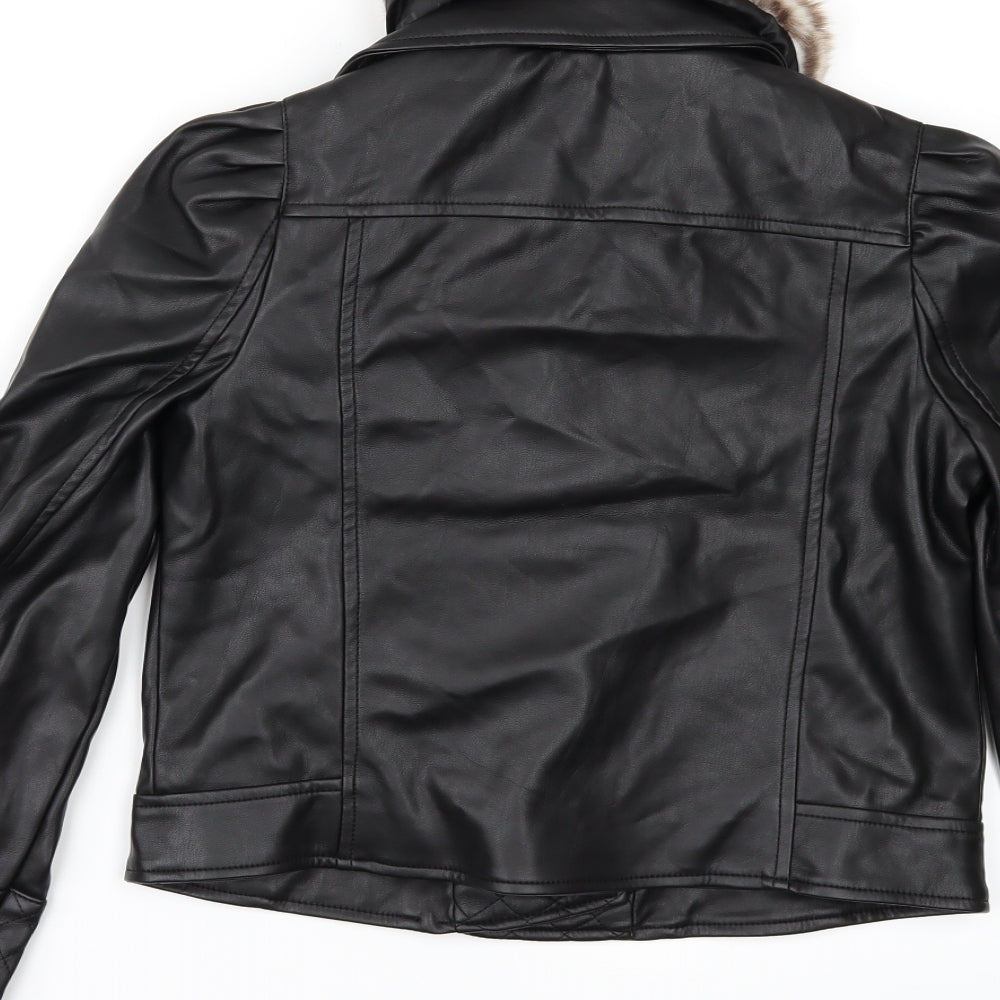 River Island Girls Black   Jacket  Size 11-12 Years