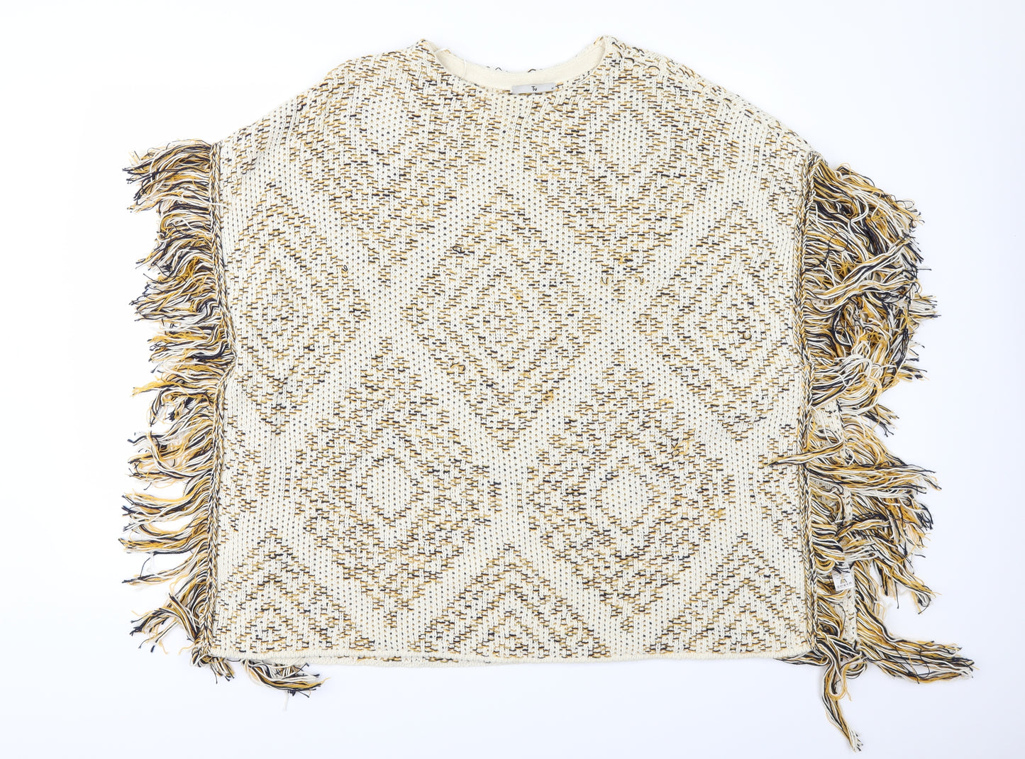 TU Womens Beige   Jacket Poncho Size M  - PONCHO