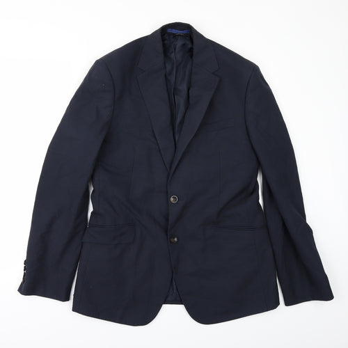Marks and Spencer Mens Blue   Jacket Suit Jacket Size 38
