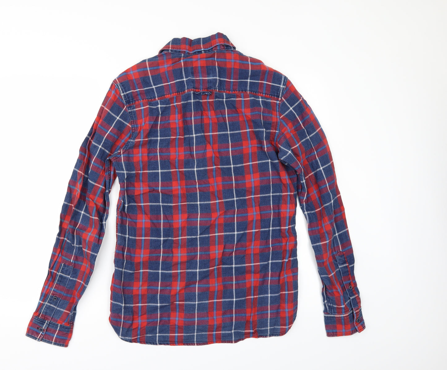 Preworn Mens Multicoloured Check   Button-Up Size S