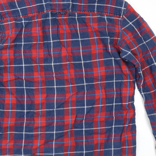 Preworn Mens Multicoloured Check   Button-Up Size S