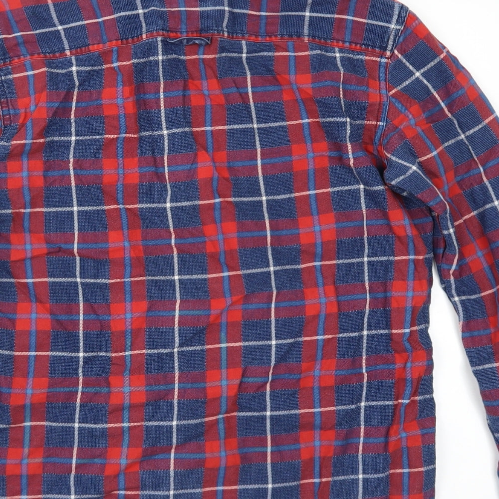 Preworn Mens Multicoloured Check   Button-Up Size S