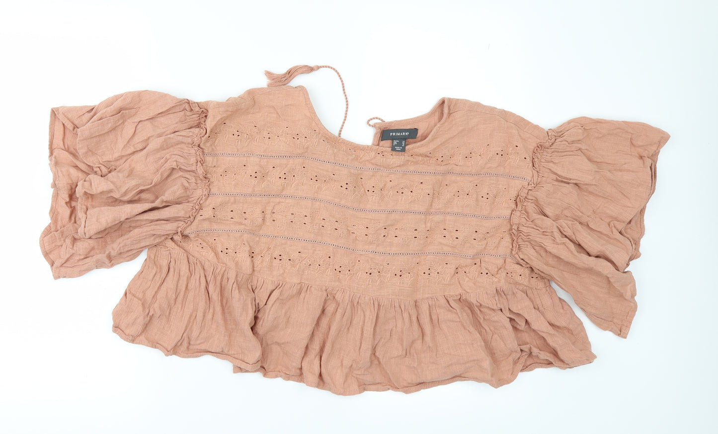 Primark Womens Pink   Tunic Blouse Size 20  - CROPPED