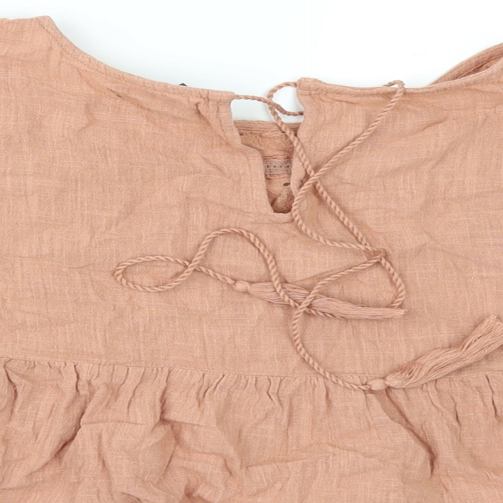 Primark Womens Pink   Tunic Blouse Size 20  - CROPPED