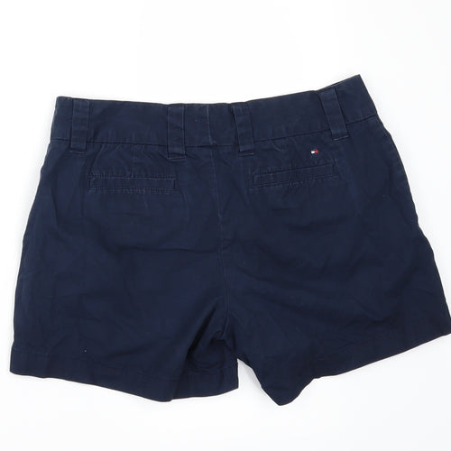 Tommy Hilfiger Womens Blue   Paperbag Shorts Size 6