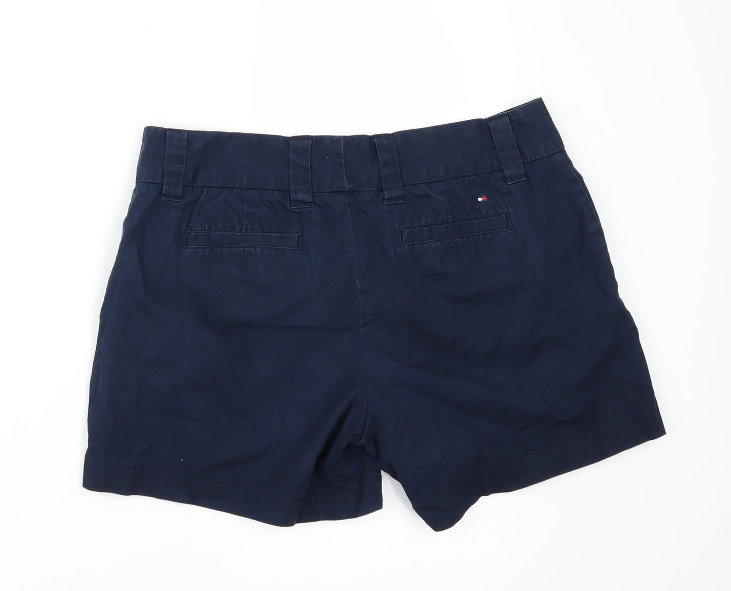 Tommy Hilfiger Womens Blue   Paperbag Shorts Size 6