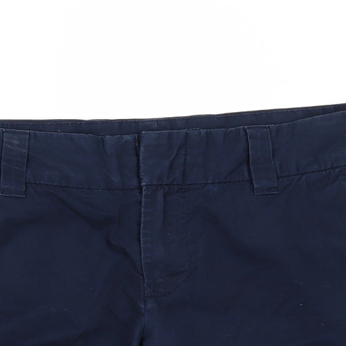Tommy Hilfiger Womens Blue   Paperbag Shorts Size 6