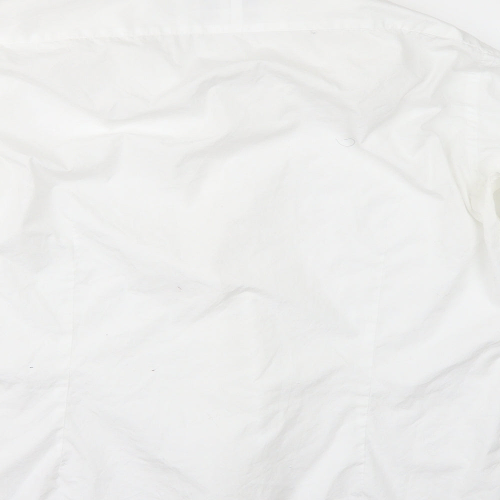 Hawes & Curtis Mens White    Dress Shirt Size 17