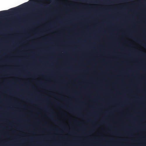 Marks and Spencer Womens Blue   Kimono Button-Up Size 16