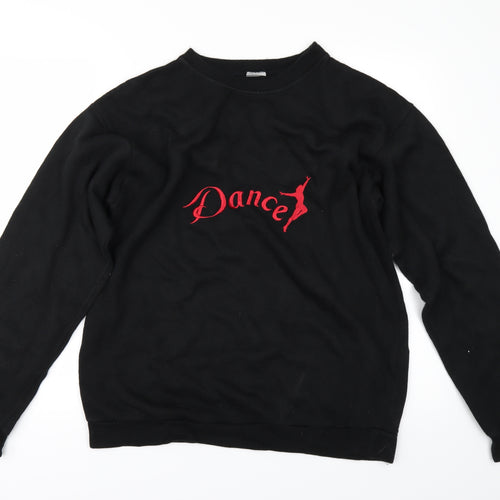 origenarts Womens Black   Pullover Sweatshirt Size M