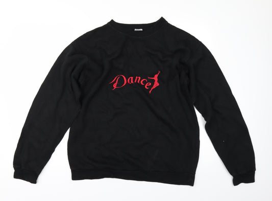 origenarts Womens Black   Pullover Sweatshirt Size M