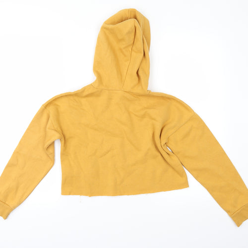 New Look Girls Yellow   Pullover Hoodie Size 10-11 Years  - cropped