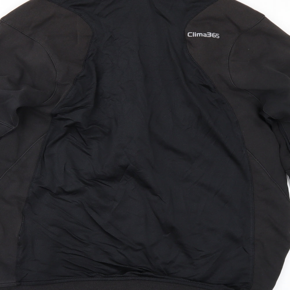 adidas Mens Black   Full Zip Hoodie Size M