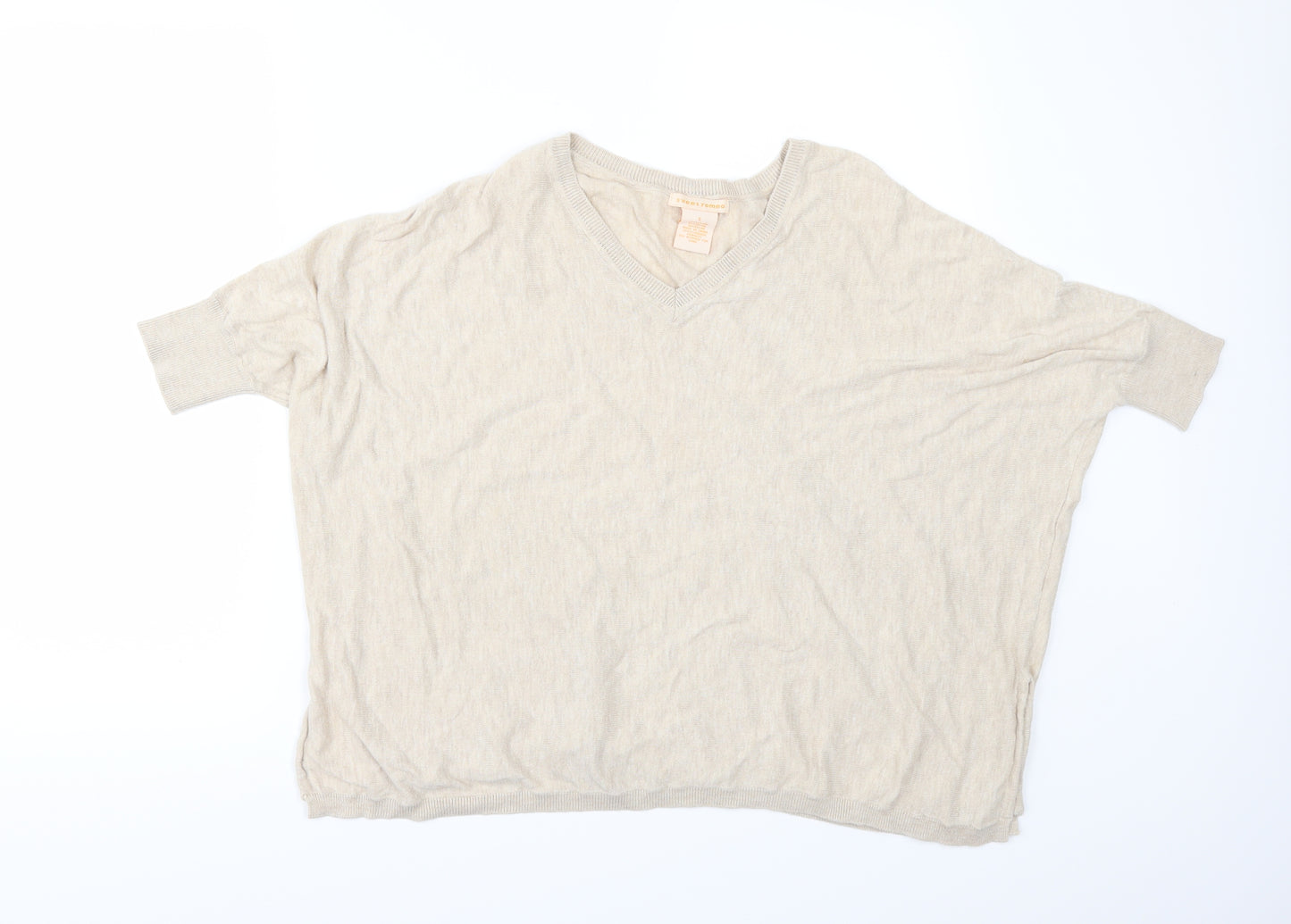 Sweet Romeo Womens Beige   Pullover Jumper Size S