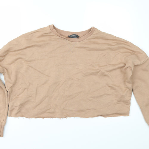 Primark Womens Beige   Pullover Sweatshirt Size S  - cropped
